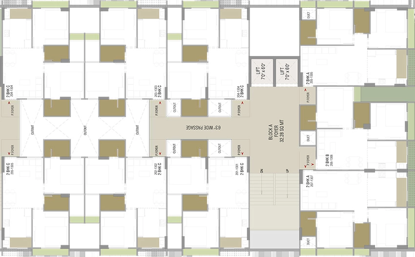 Floor Plan of Vagheshwari Rimkar Habitat in Sanand, Ahmedabad - Image 405906