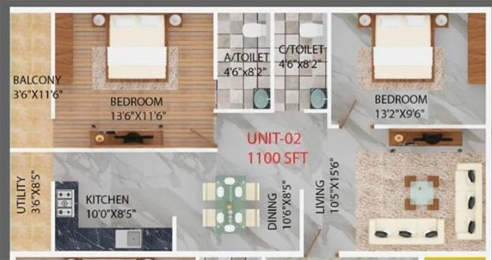 2 BHK Flat in SLV Lakshmi Narayana Nilaya in Kammanahalli, Bangalore - Image 919234