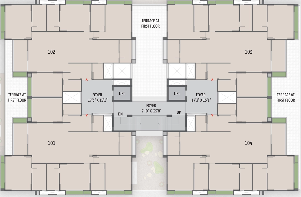 Floor Plan of Saral Rich in Chandkheda, Ahmedabad - Image 405947