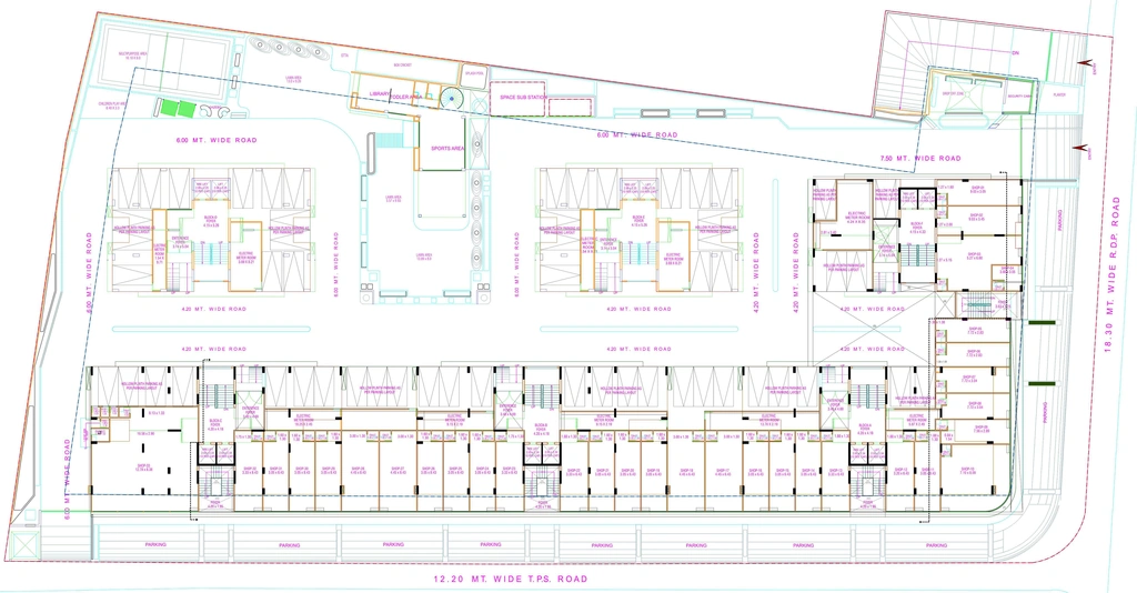Master Plan of Sarovar Solitaire in Khokhara, Ahmedabad - Image 405970