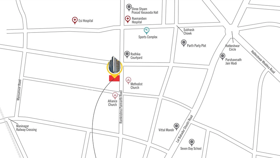Location of Commercial Sarovar Solitaire - Image 405975