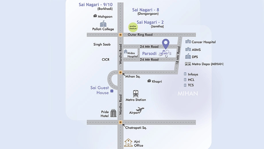 Location of Saidham Sai Nagri 16 - Image 406638