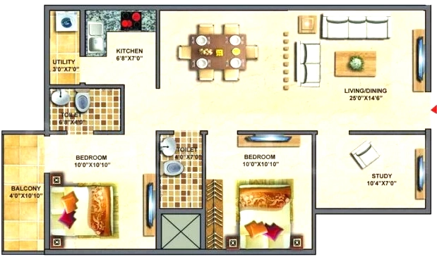 2.5 BHK Flat in Surath Silver Stars 1 in BTM Layout, Bangalore - Image 919290