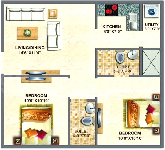 2 BHK Flat in Surath Silver Stars 1 in BTM Layout, Bangalore - Image 919288