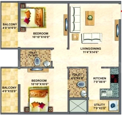 2 BHK Flat in Surath Silver Stars 1 in BTM Layout, Bangalore - Image 919289