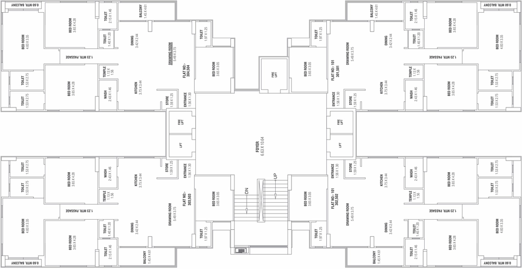 Floor Plan of Apex Canduer Vivante in Vaishnodevi Circle, Ahmedabad - Image 405996