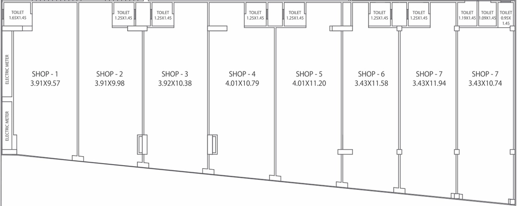 Floor Plan of Commercial Apex Canduer Vivante in Vaishnodevi Circle, Ahmedabad - Image 406001