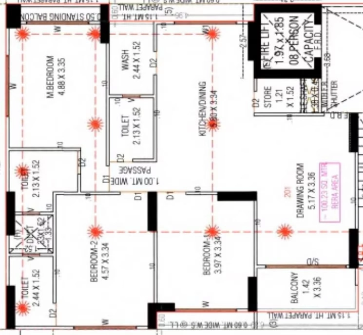 3 BHK Flat in Arcadia 111 in Chharodi, Ahmedabad - Image 919265