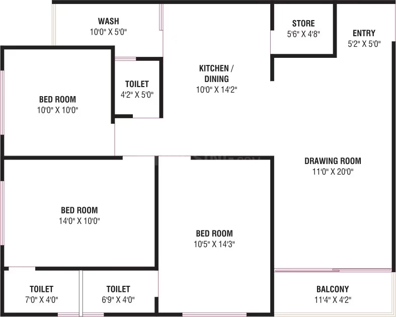 3 BHK Flat in Ganesh Valencia in Hanspura, Ahmedabad - Image 919279