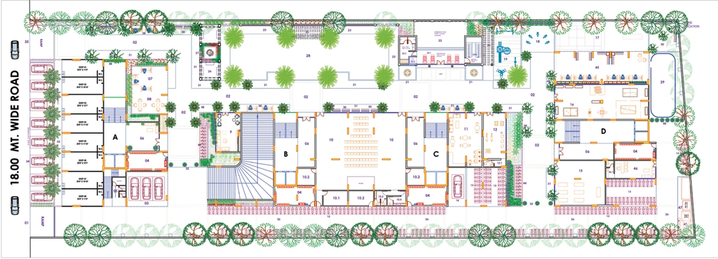 Master Plan of Commercial Ganesh Valencia in Hanspura, Ahmedabad - Image 406030