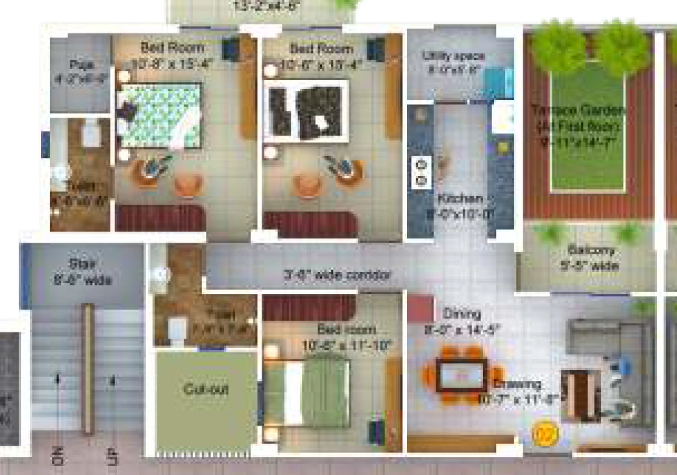 3 BHK Flat in Gen X Landmark in Danapur, Patna - Image 920245