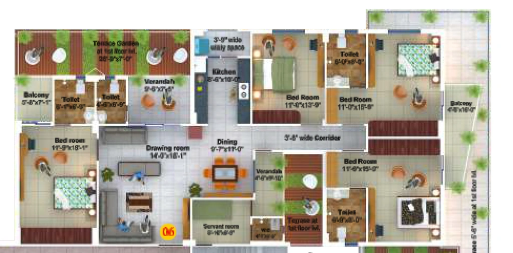 4 BHK Flat in Gen X Landmark in Danapur, Patna - Image 920248