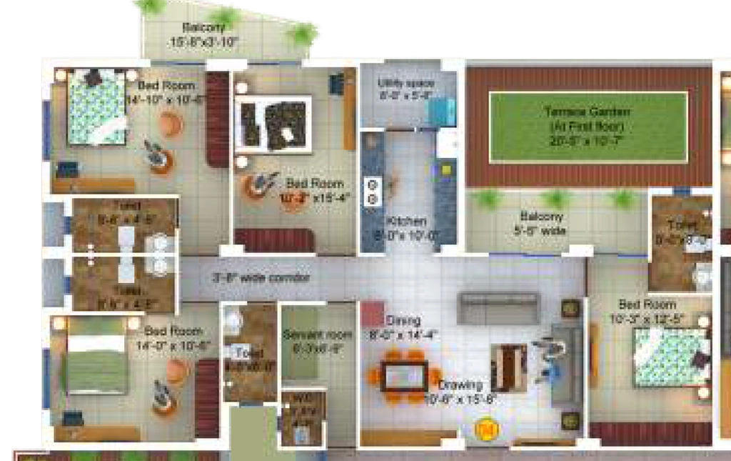 4 BHK Flat in Gen X Landmark in Danapur, Patna - Image 920247