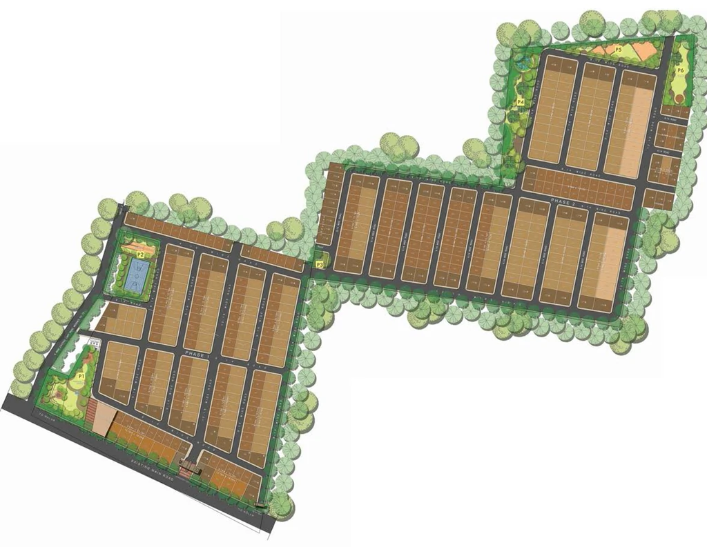 Master Plan of Mangalam Aura Ville in Hoskote, Bangalore - Image 406096