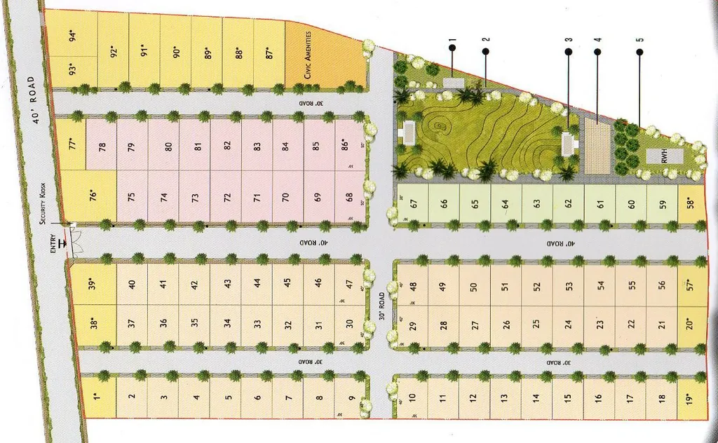 Master Plan of S K Daffodils in Hoskote, Bangalore - Image 406090