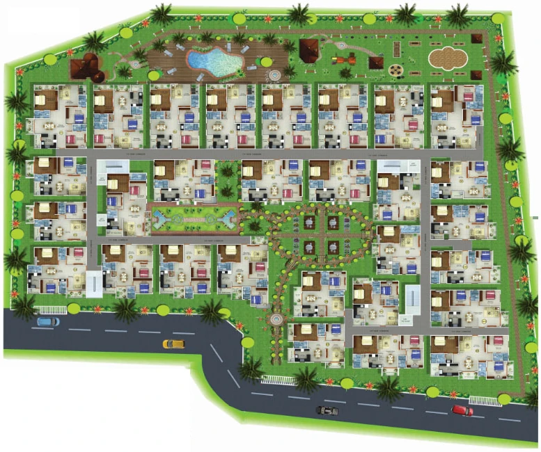 Master Plan of Fortuna Blue Wings in Sahakara Nagar, Bangalore - Image 406242