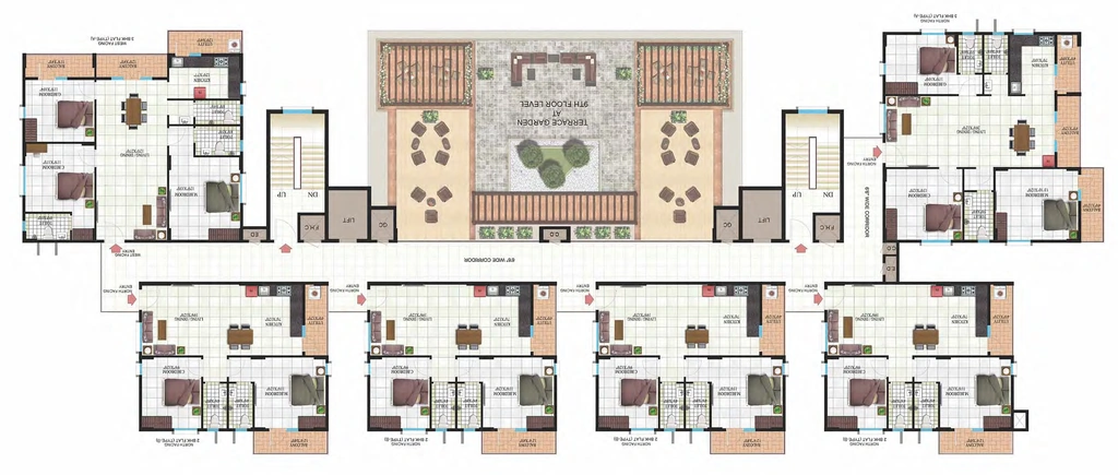 Floor Plan of Indya Estates The Mist in Sahakara Nagar, Bangalore - Image 406193