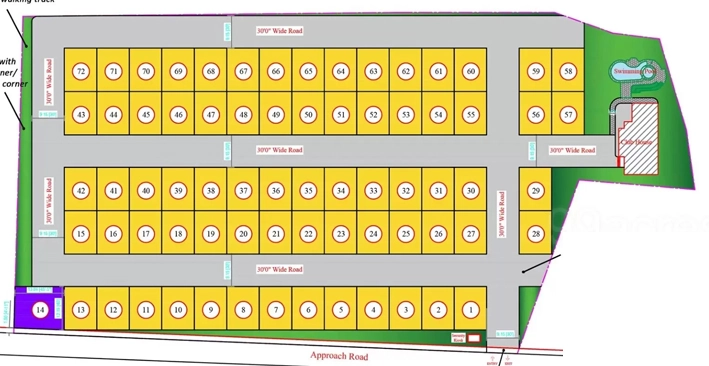 Master Plan of Krishna Square Paradise Villas in New Tippasandra, Bangalore - Image 406209