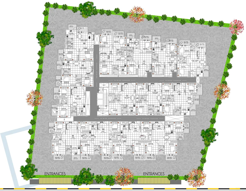 Master Plan of Man BuildTech Alpine Square in Hosur Road, Bangalore - Image 406163