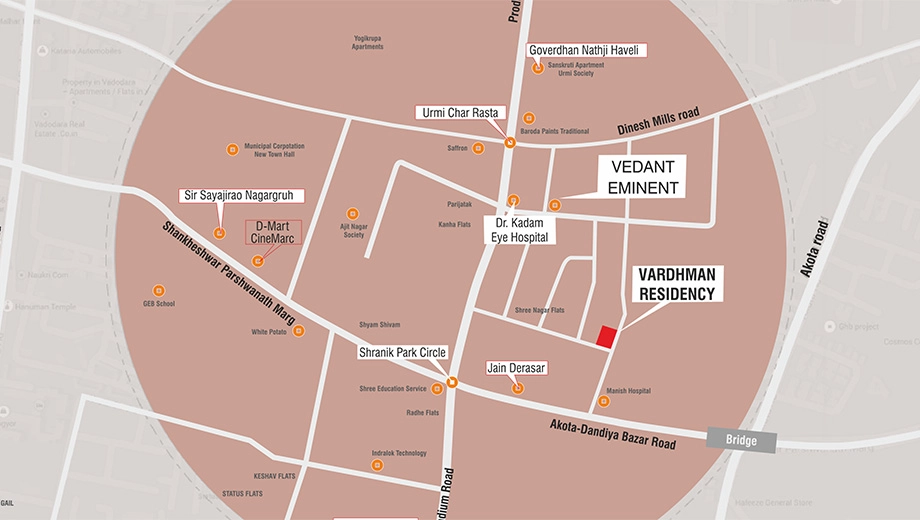 Location of Venus Vardhman Residency - Image 406656