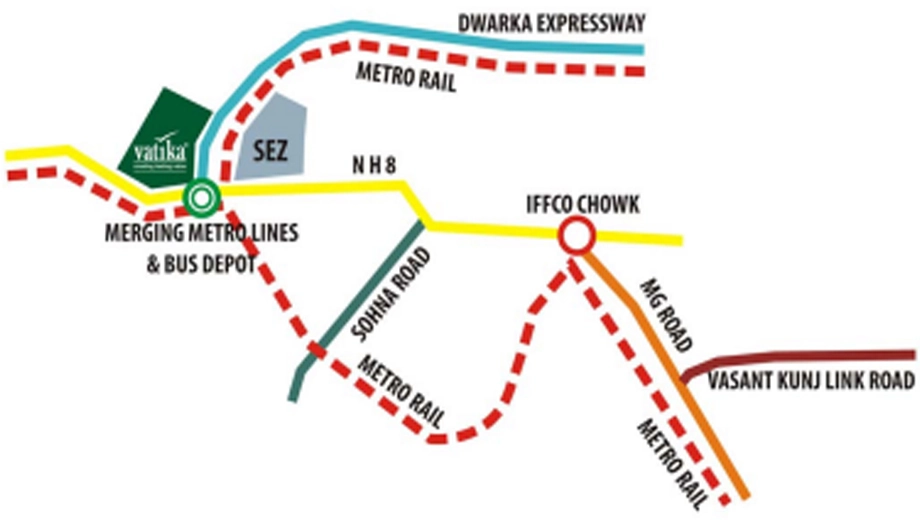 Location of Vatika Iris Floors - Image 406307
