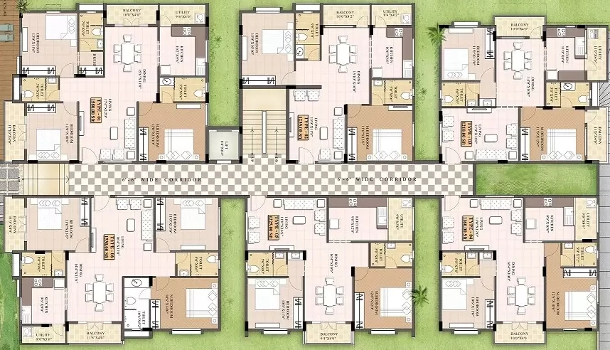 Floor Plan of Chalukya Nirantara in Yelahanka, Bangalore - Image 406404