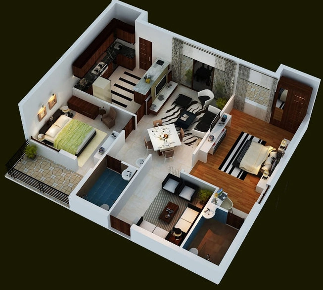 2 BHK Flat in Fortuna Center Park in Kodigehalli, Bangalore - Image 919444