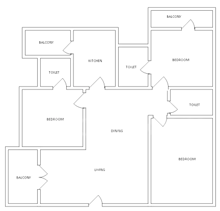 3 BHK Flat in Fortuna Classic in Sahakara Nagar, Bangalore - Image 919489