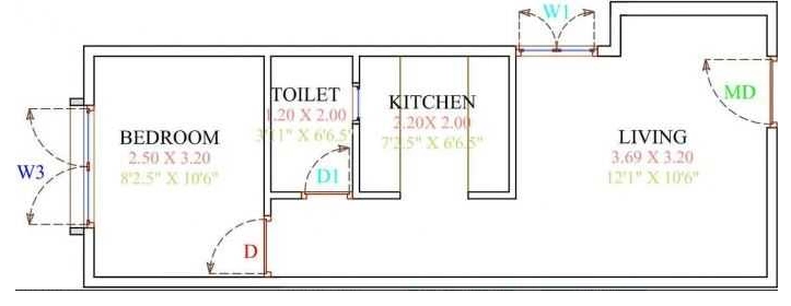 1 BHK Flat in Fortuna Viva in Yelahanka, Bangalore - Image 919446