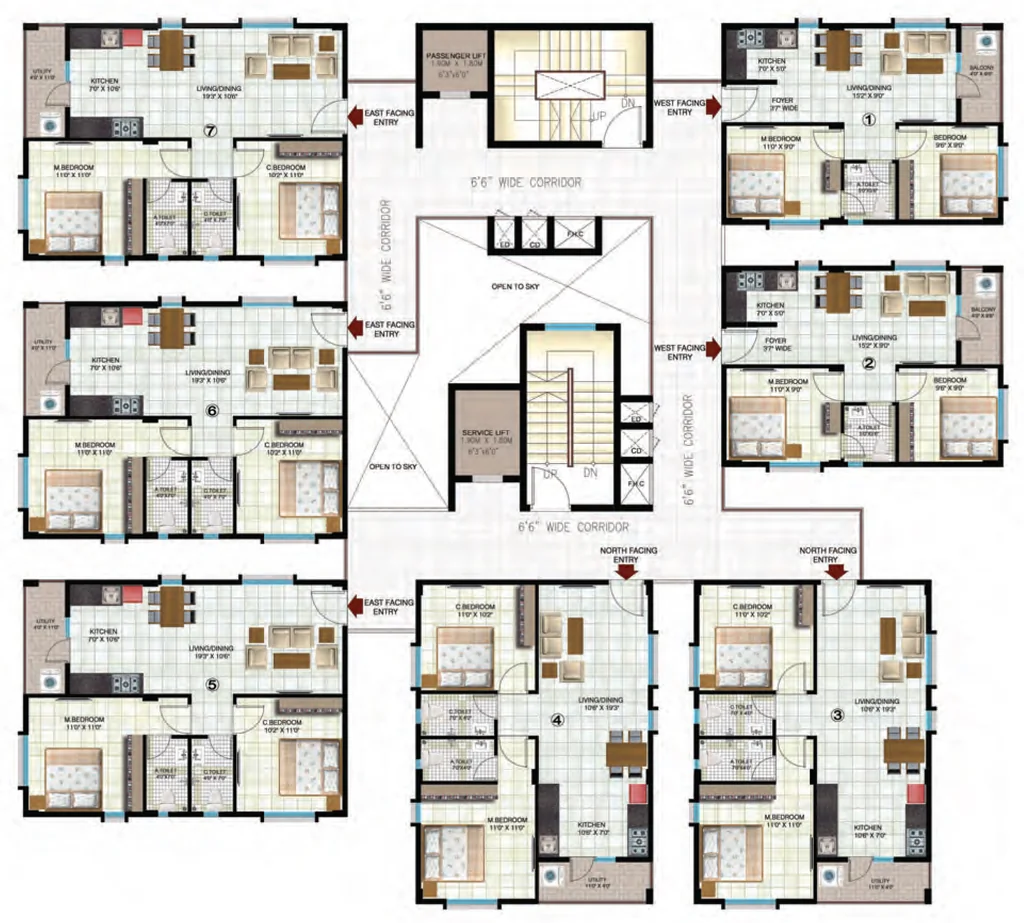 Floor Plan of Indya The Greens in Anekal, Bangalore - Image 406436