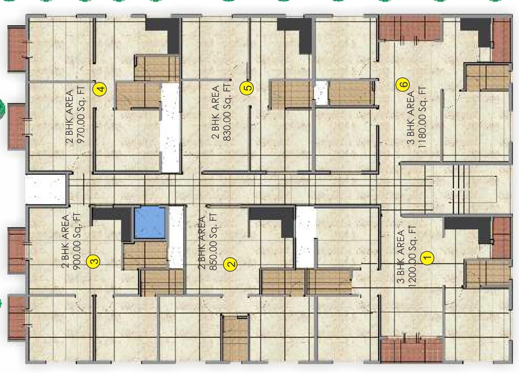 Floor Plan of Man BuildTech Silver Pearl in Choodasandra, Bangalore - Image 406494
