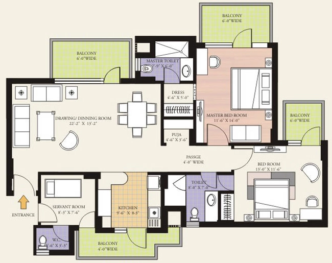 2 BHK Flat in GPL Eden Heights in Sector 70, Gurgaon - Image 919414