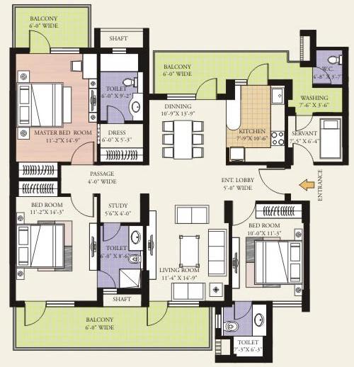 3 BHK Flat in GPL Eden Heights in Sector 70, Gurgaon - Image 919415