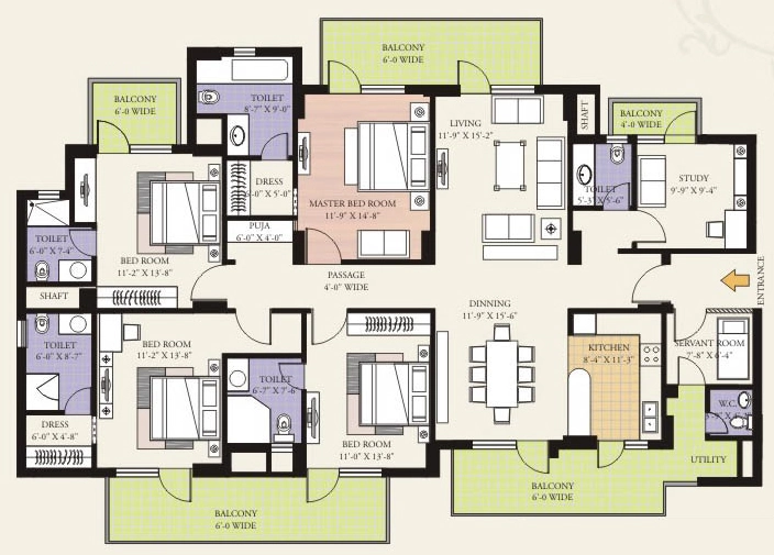 4 BHK Flat in GPL Eden Heights in Sector 70, Gurgaon - Image 919416