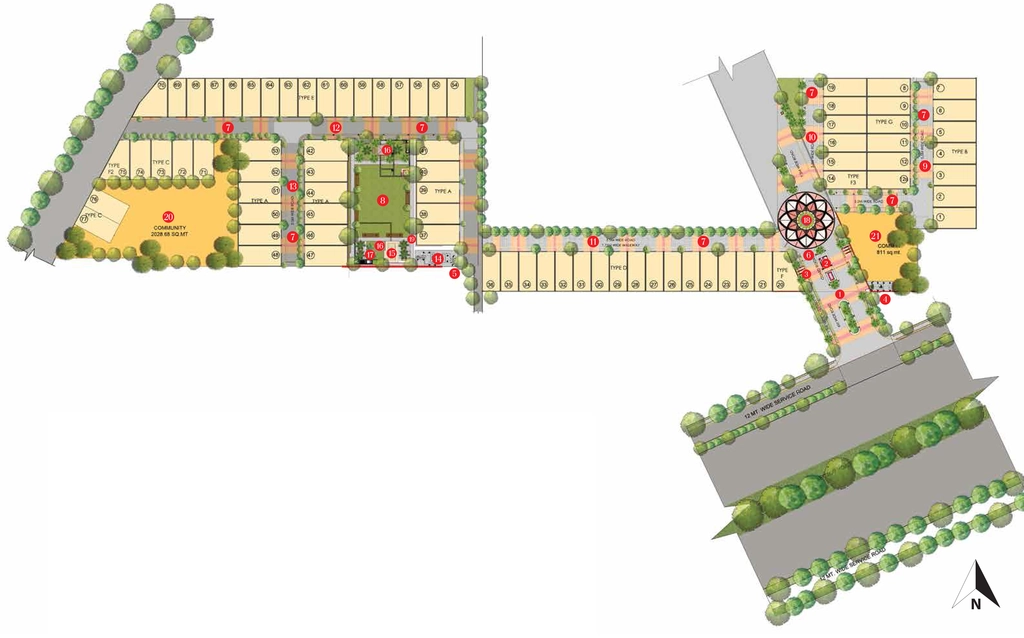Master Plan of Hero The Ark in Sector 82, Gurgaon - Image 406355