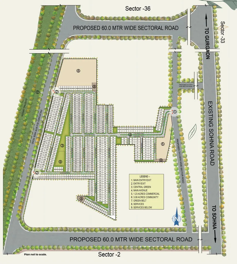 Master Plan of Ireo Savannah in Sector 35, Gurgaon - Image 406360