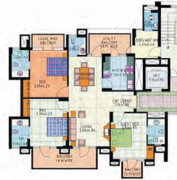3 BHK Flat in JMD Gardens in Sector 33, Gurgaon - Image 919424