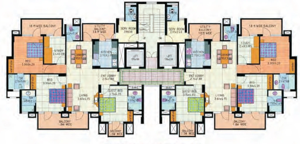 Floor Plan of JMD Gardens in Sector 33, Gurgaon - Image 406365