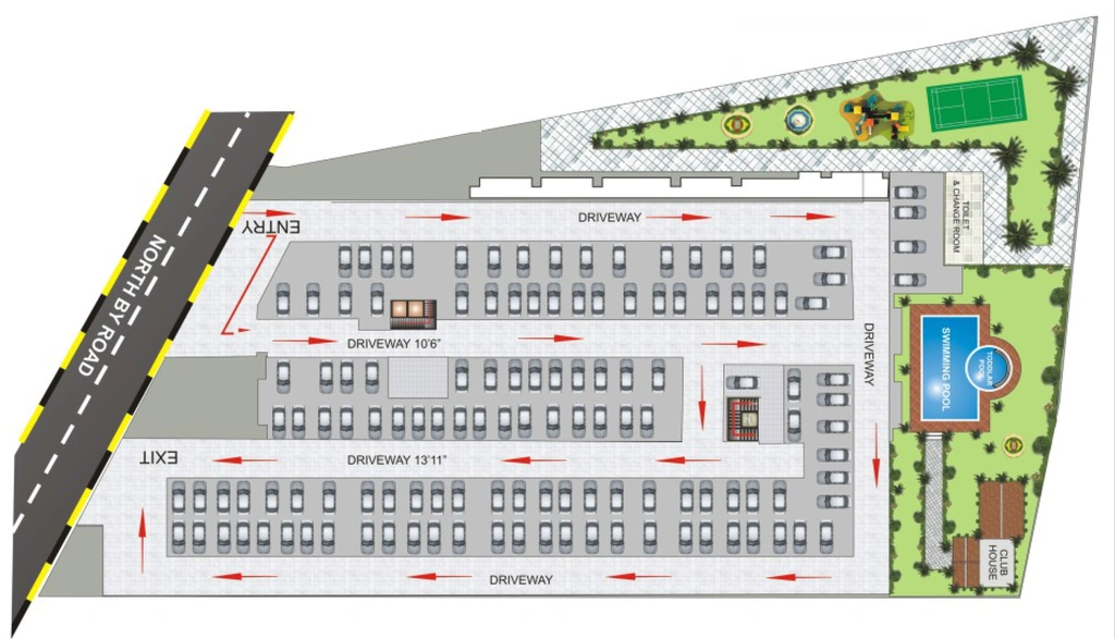 Floor Plan of Balaji Serenity in Electronic City, Bangalore - Image 406459