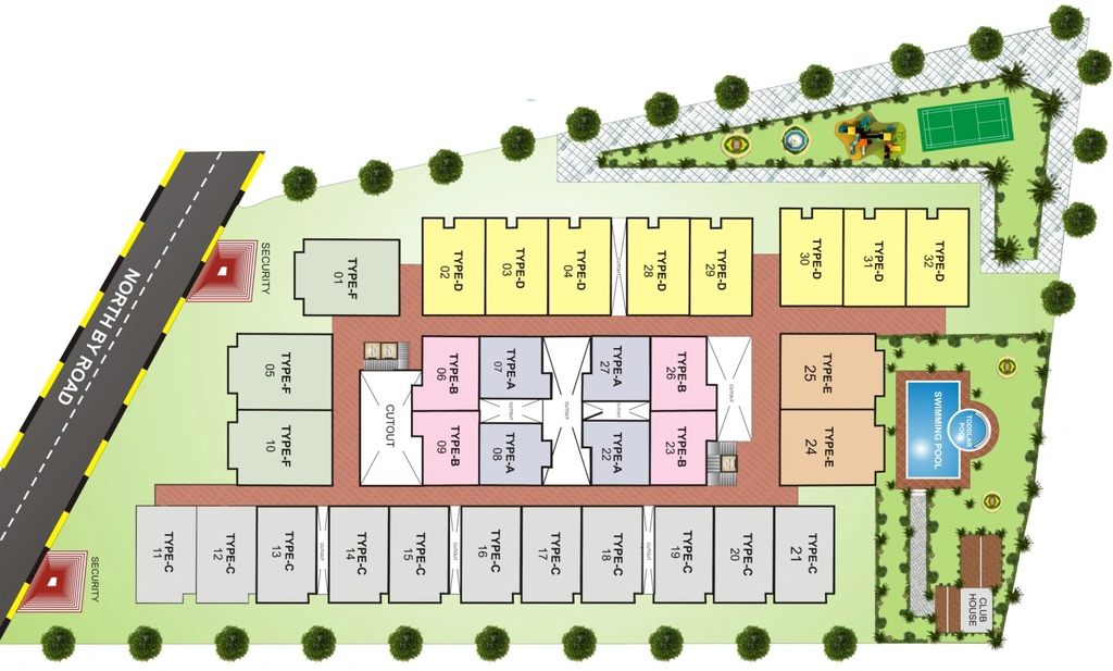Master Plan of Balaji Serenity in Electronic City, Bangalore - Image 406458