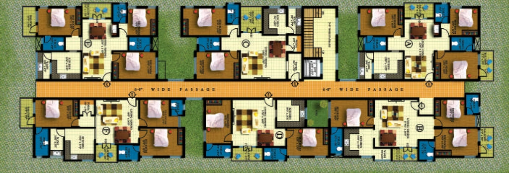 Floor Plan of Dhiyas Sowbhagyam in Koundampalayam, Coimbatore - Image 406596
