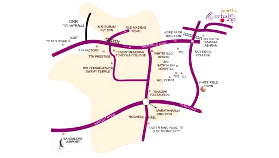 Location of Parth Orchid in Kadugodi, Bangalore - Image 406828