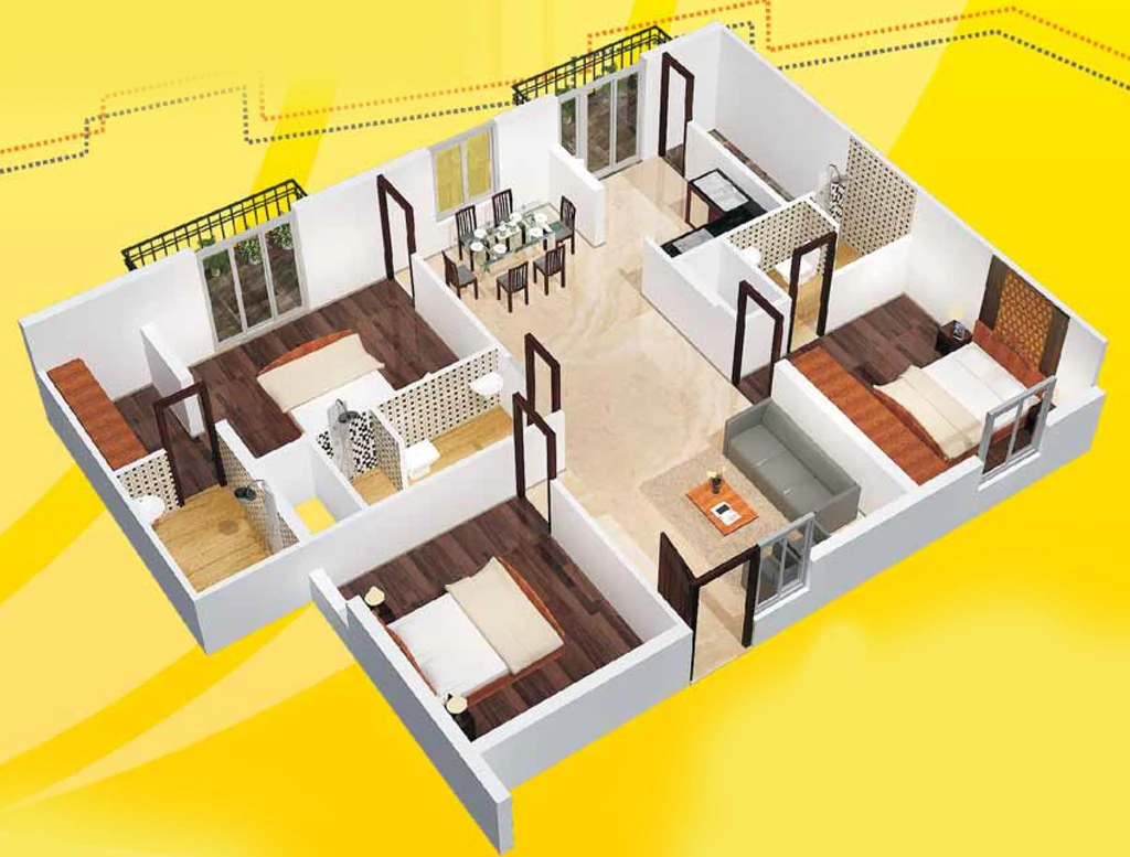 3 BHK Flat in PSS Pinnacle in New Tippasandra, Bangalore - Image 919743