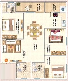 3 BHK Flat in Surath Sunshine in Akshayanagar, Bangalore - Image 919733