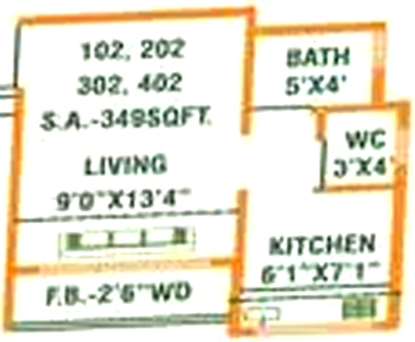 1 RK Studio Apartment in Balaji Meadows in Akshayanagar, Bangalore - Image 919760