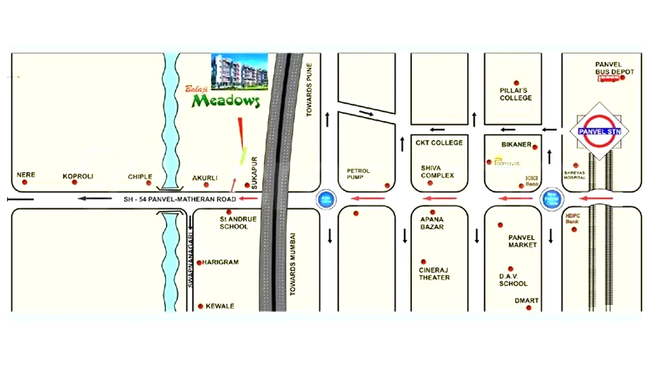 Location of Balaji Meadows in Akshayanagar, Bangalore - Image 406865
