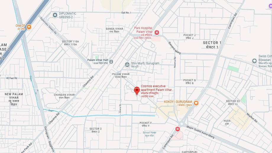 Location of Mittal Cosmos Executive Apartment - Image 406732