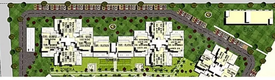 Master Plan of Mittal Cosmos Executive Apartment in Sector 2, Gurgaon - Image 406733