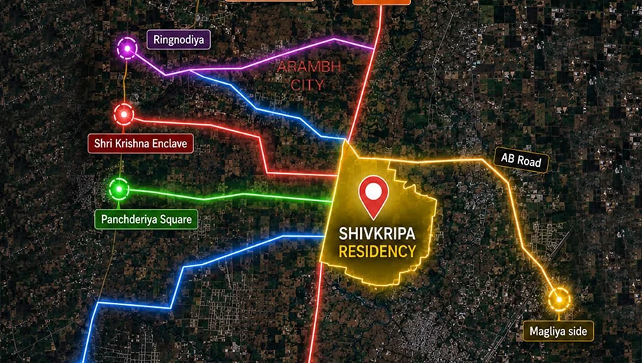 Location of Mahakal Shivkripa Residency in Ujjain Road, Indore - Image 406782
