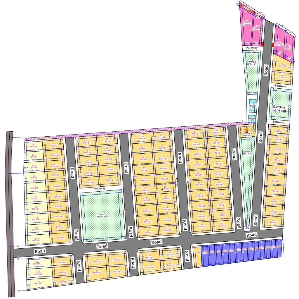 Master Plan of Mahakal Shivkripa Residency in Ujjain Road, Indore - Image 406783